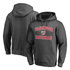 Washington Nationals Heart & Soul Pullover Hoodie Charcoal