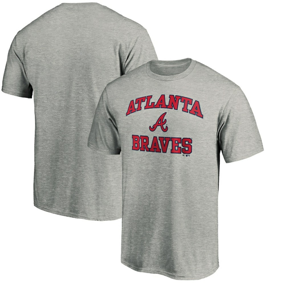 Atlanta Braves Heart & Soul T-Shirt Heather Gray