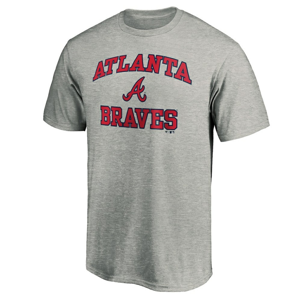 Atlanta Braves Heart & Soul T-Shirt Heather Gray