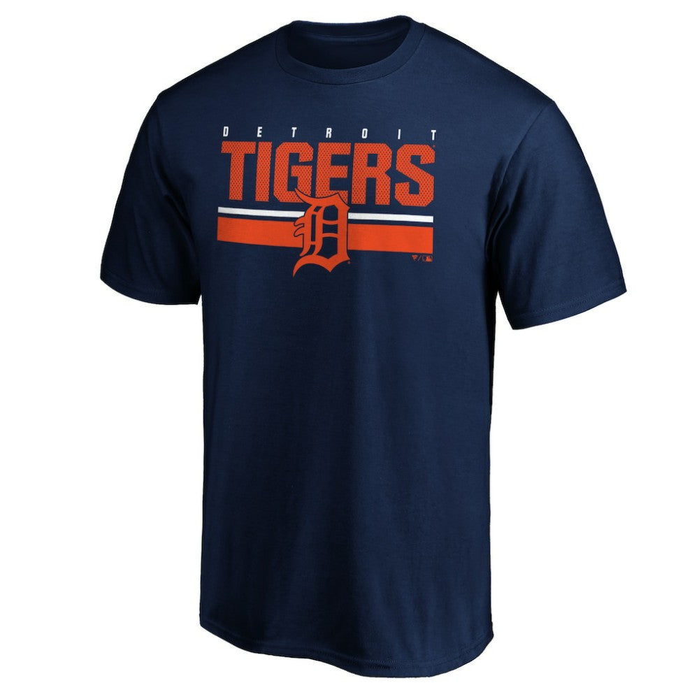 Detroit Tigers End Game Team Wordmark T-Shirt Navy