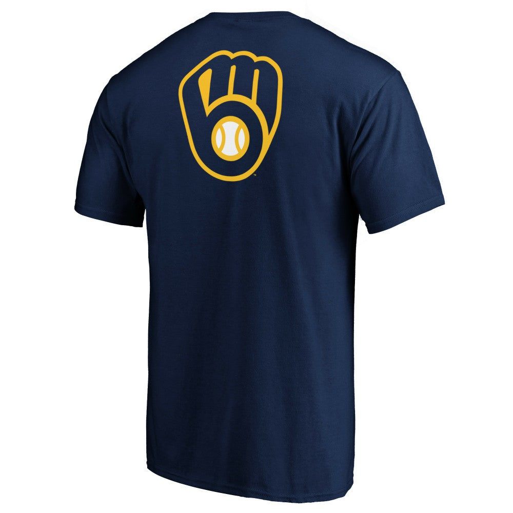 Milwaukee Brewers End Game Team Wordmark T-Shirt Navy