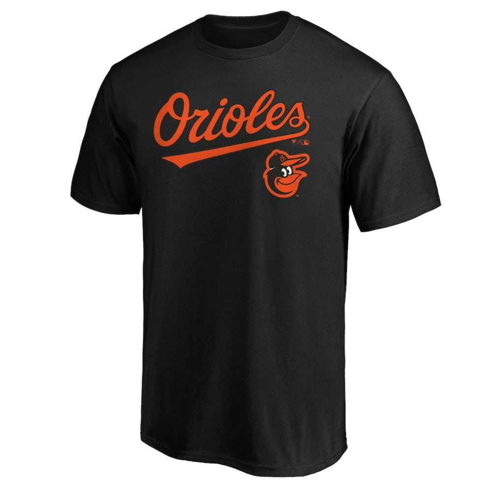 Baltimore Orioles Team Lock Up Wordmark T-Shirt Black