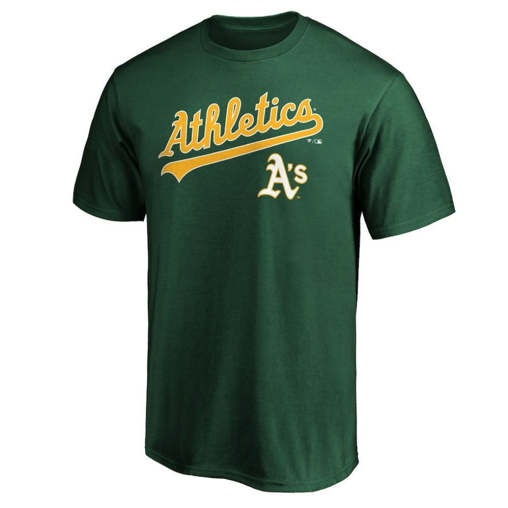 Athletics Team Lock Up Wordmark T-Shirt Green