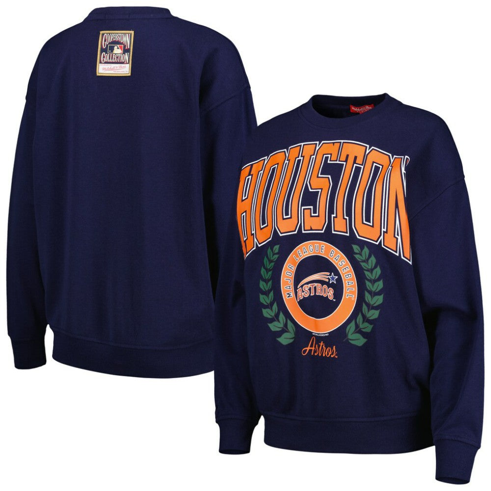 Houston Astros Women's Logo Lt 2.0 Pullover Sweatshirt Navy