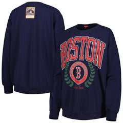 Boston Red Sox Women's Logo Lt 2.0 Pullover Sweatshirt Navy