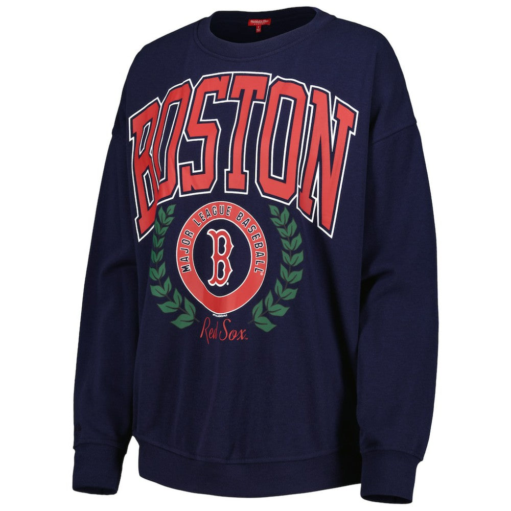 Boston Red Sox Women's Logo Lt 2.0 Pullover Sweatshirt Navy