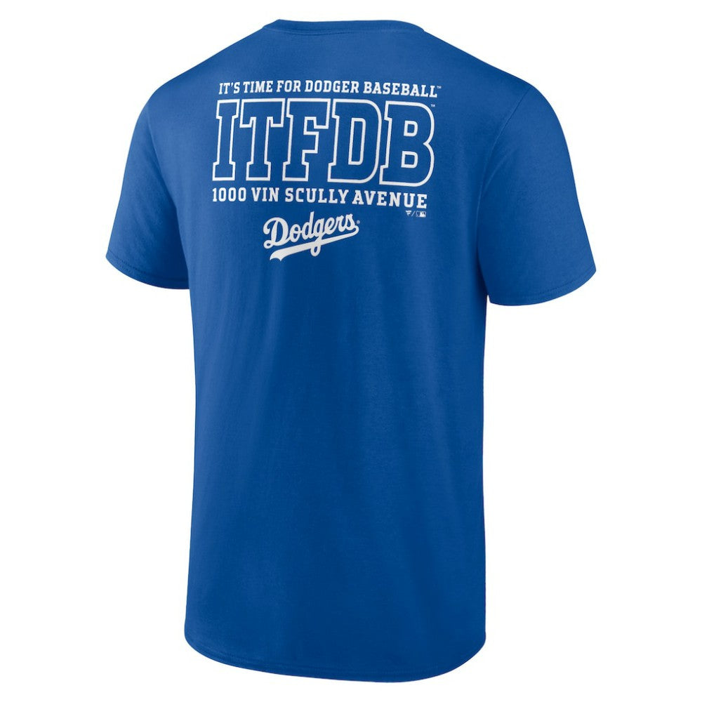 Los Angeles Dodgers Bring It ITFDB T-Shirt Royal