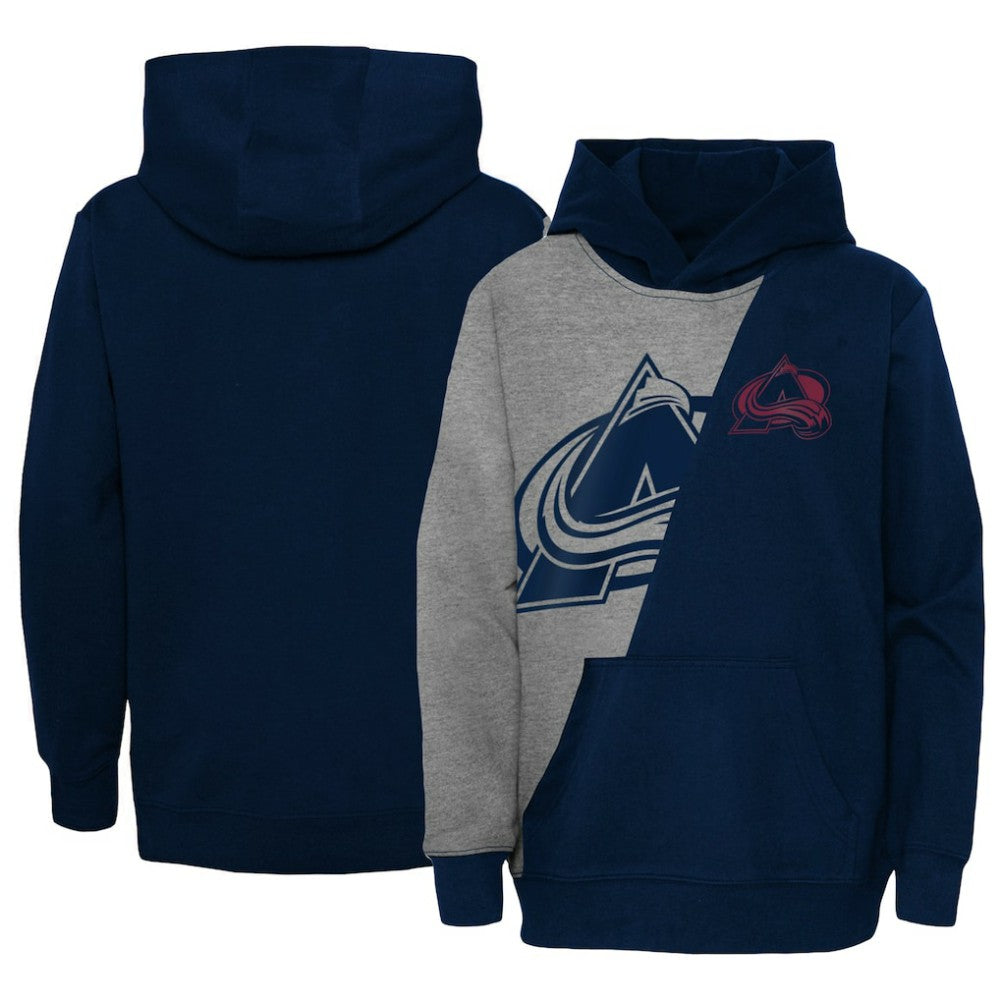 Colorado Avalanche Preschool Unrivaled Pullover Hoodie - Gray/Navy Hoodies