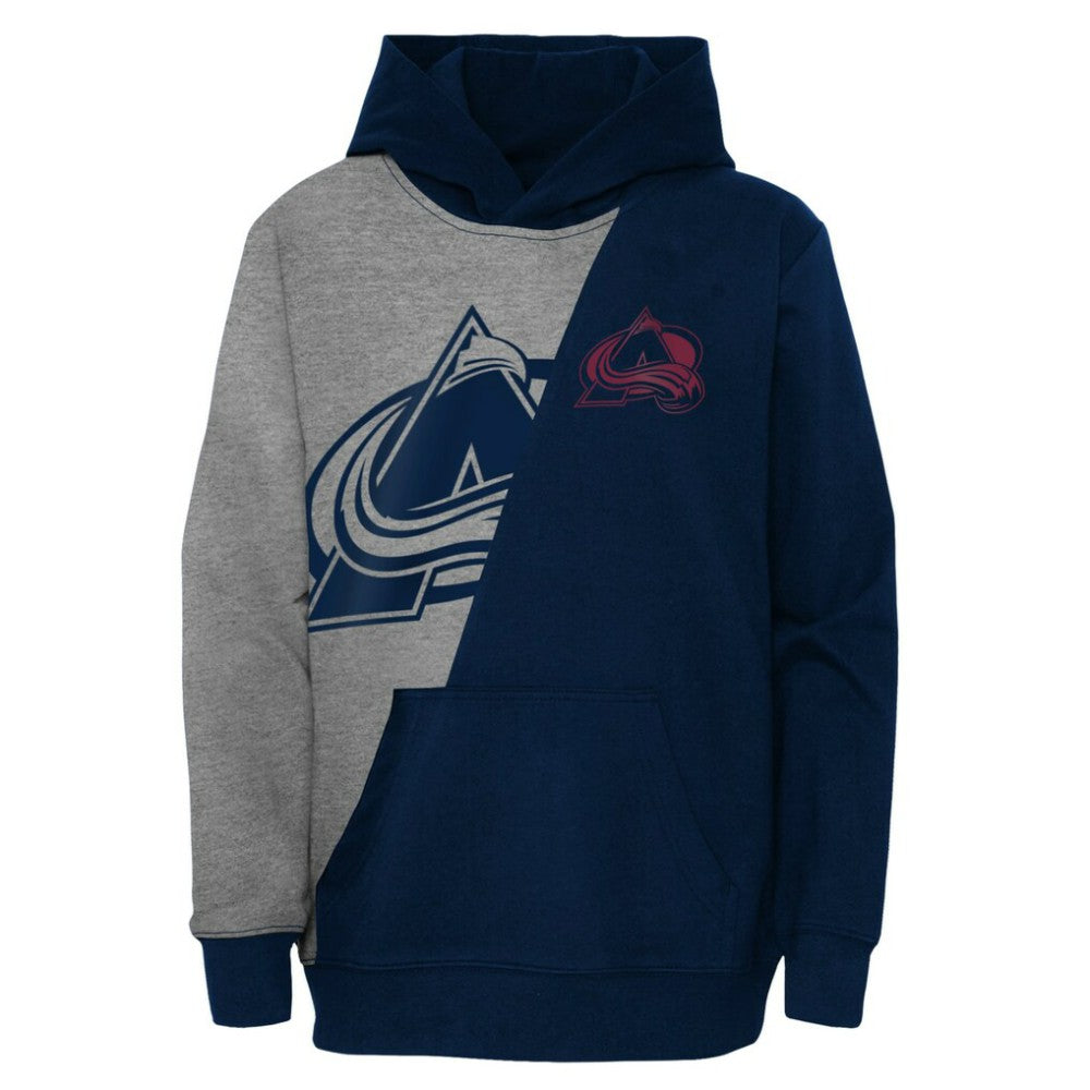 Colorado Avalanche Preschool Unrivaled Pullover Hoodie - Gray/Navy Hoodies