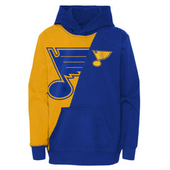 St. Louis Blues Youth Unrivaled Pullover Hoodie - Gold/Blue Hoodies