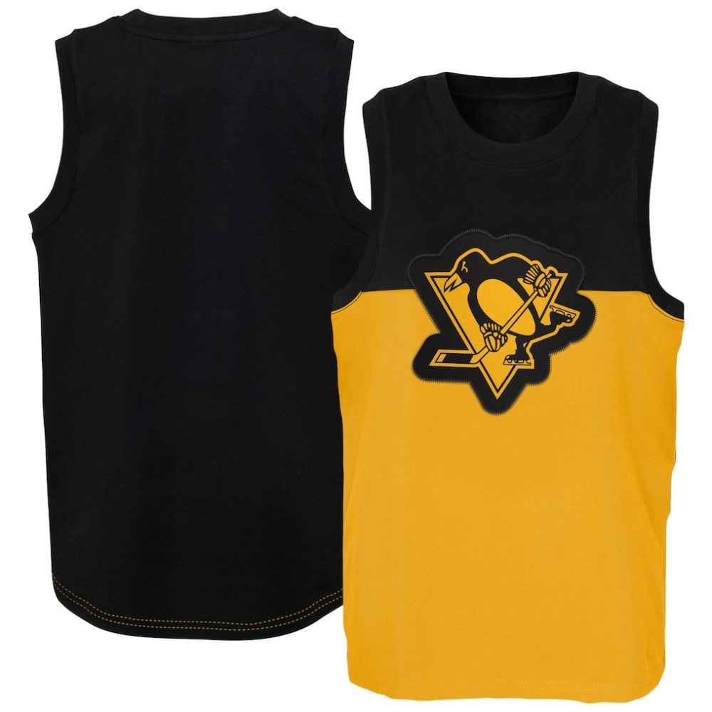 Pittsburgh Penguins Youth Revitalize Tank Top - Gold/Black Tank Top