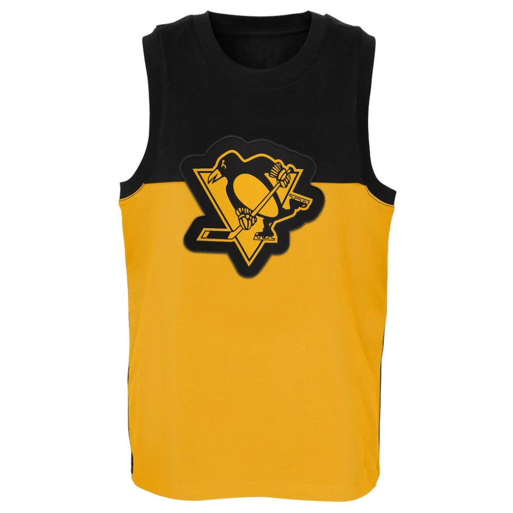 Pittsburgh Penguins Youth Revitalize Tank Top - Gold/Black Tank Top