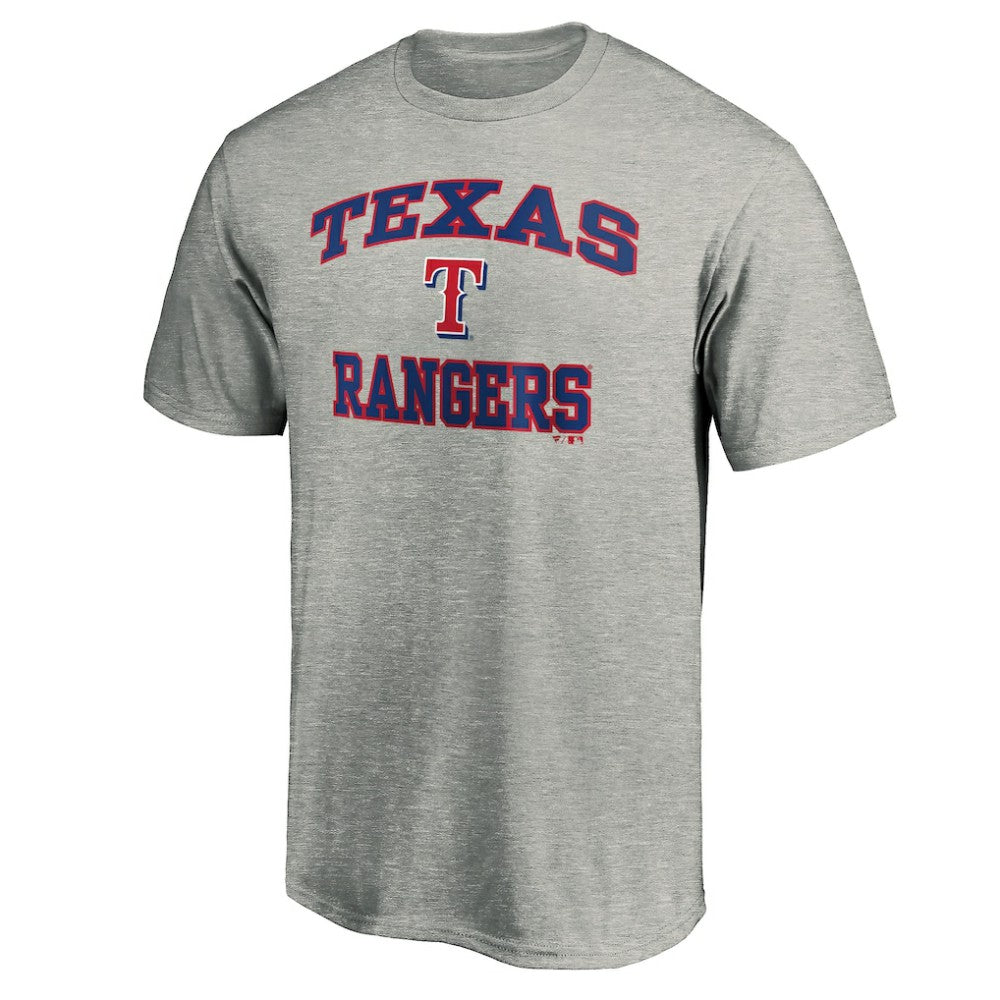 Texas Rangers Heart & Soul T-Shirt Heather Gray