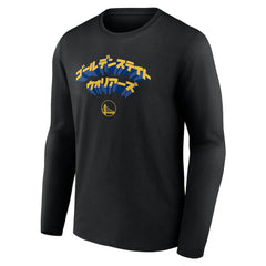 Golden State Warriors Japanese Heritage Long Sleeve T-Shirt sale - Black sale