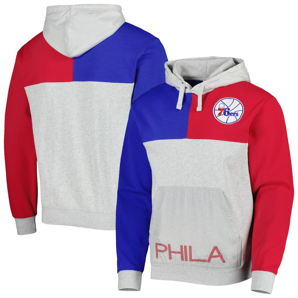 Philadelphia 76ers Tie-Breaker Pullover Hoodie sale - Heather Gray discount