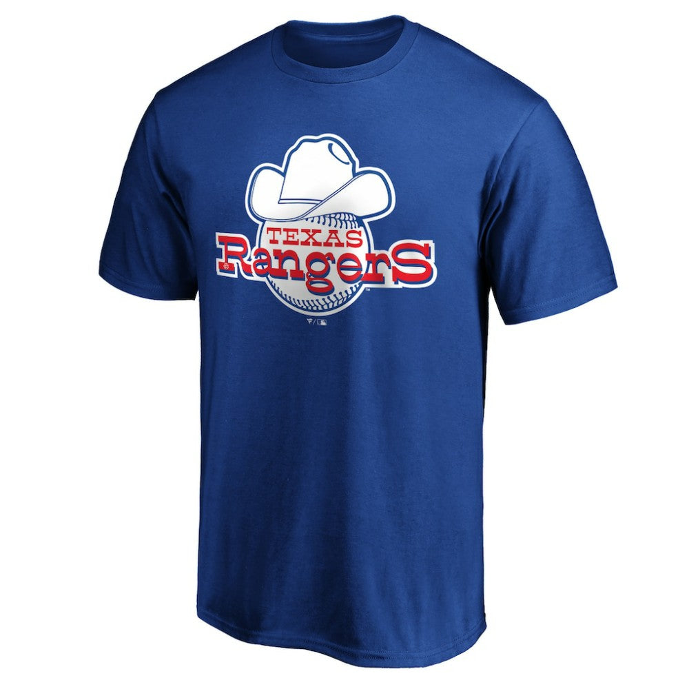 Texas Rangers Cooperstown Collection Forbes Team Logo T-Shirt Royal