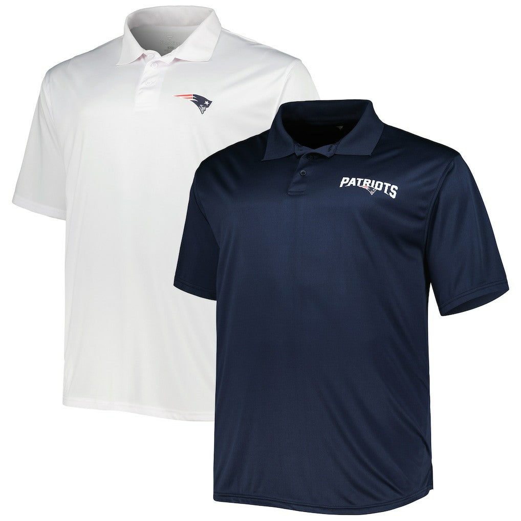 New England Patriots Solid Two-Pack Polo Set - Navy/White cheap