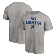 Chicago Cubs No Lights T-Shirt Heather Gray