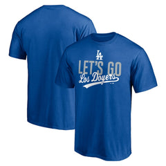 Los Angeles Dodgers Let's Go Los Doyers T-Shirt Royal