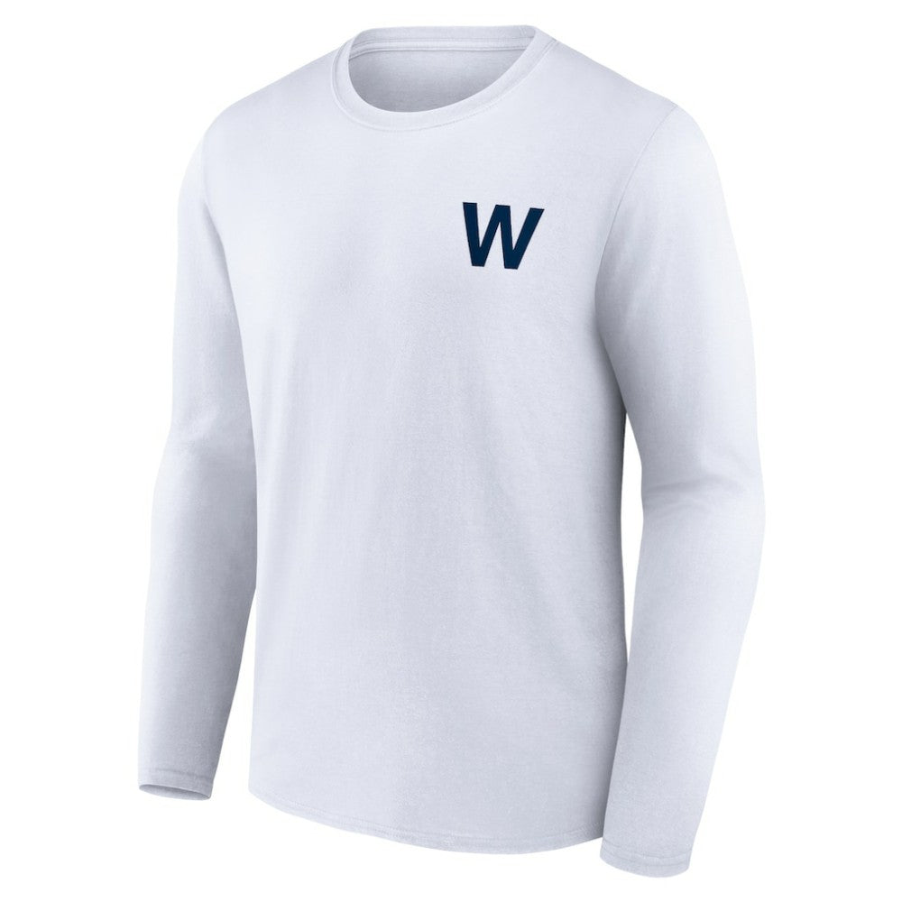 Chicago Cubs Fly the W Long Sleeve T-Shirt White