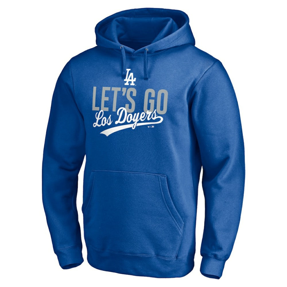 Los Angeles Dodgers Let's Go Los Doyers Pullover Hoodie Royal