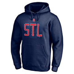 St. Louis Cardinals Paint the Black Pullover Hoodie Navy