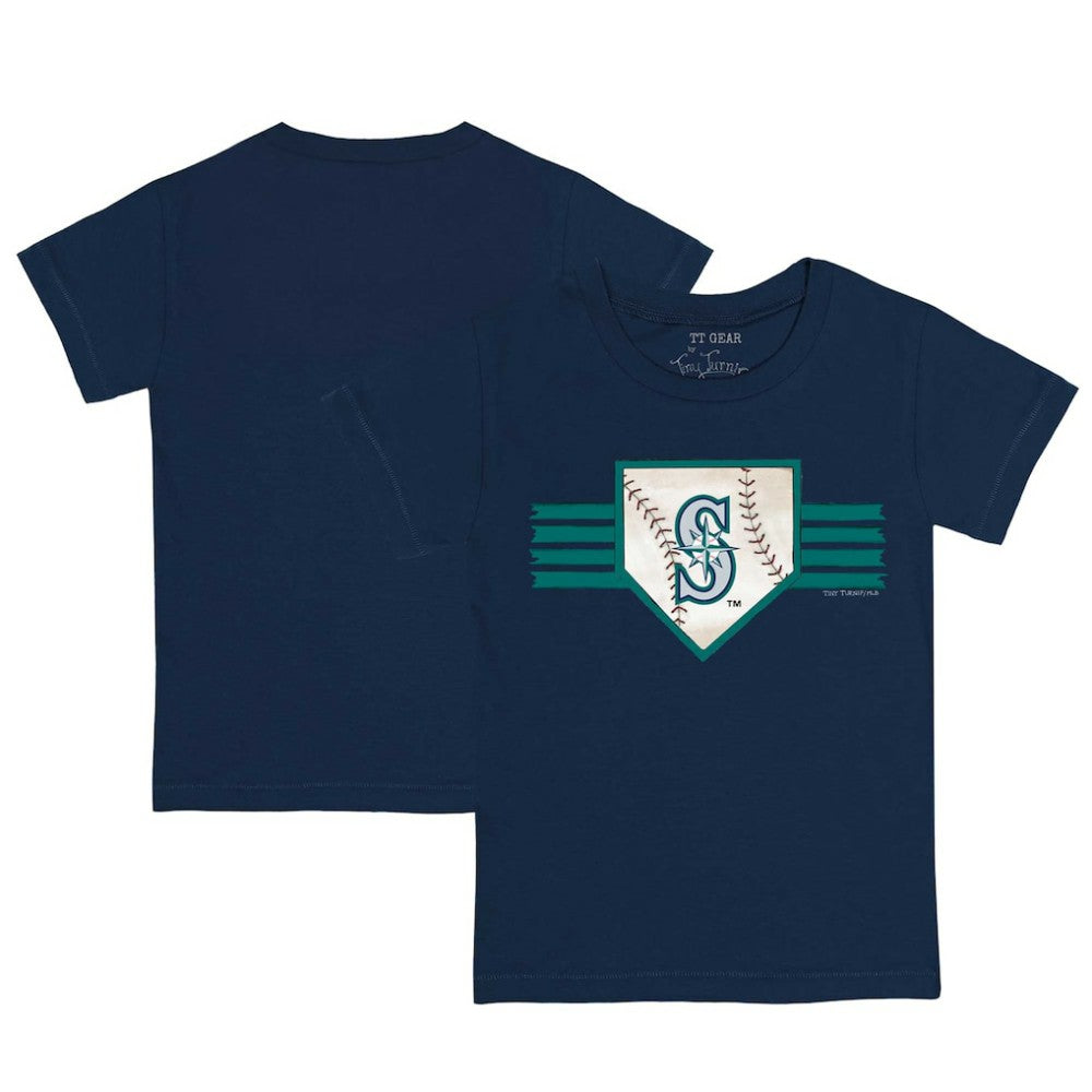 Seattle Mariners Tiny Turnip Youth Base Stripe T-Shirt Navy