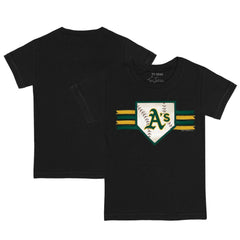 Athletics Tiny Turnip Youth Base Stripe T-Shirt Black