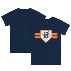 Detroit Tigers Tiny Turnip Youth Base Stripe T-Shirt Navy