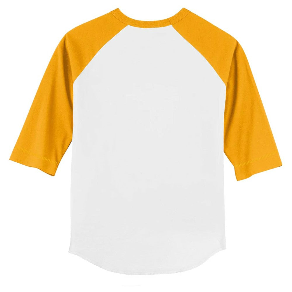 San Diego Padres Tiny Turnip Youth Base Stripe 3/4-Sleeve Raglan T-Shirt White/Gold