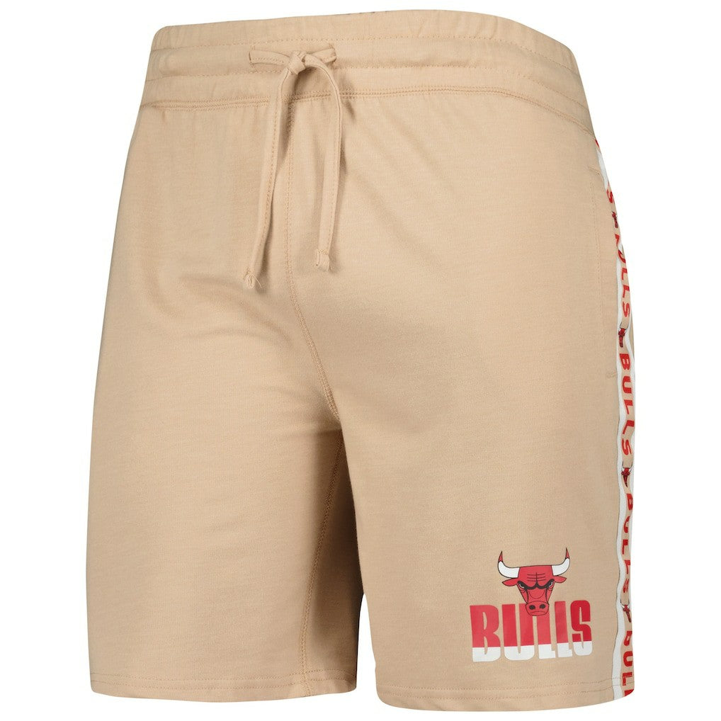 Chicago Bulls Concepts Sport Team Stripe Shorts - Tan on sale
