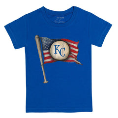 Kansas City Royals Tiny Turnip Youth Baseball Flag T-Shirt Royal
