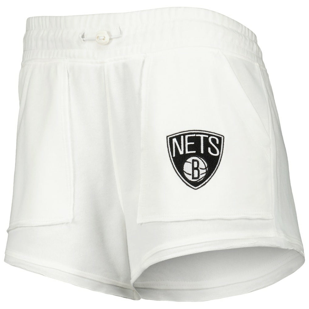 Brooklyn Nets Concepts Sport Women's Sunray Shorts - White on sale