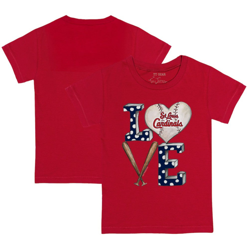 St. Louis Cardinals Tiny Turnip Youth Baseball Love T-Shirt Red