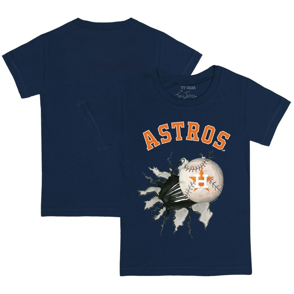 Houston Astros Tiny Turnip Youth Baseball Tear T-Shirt Navy