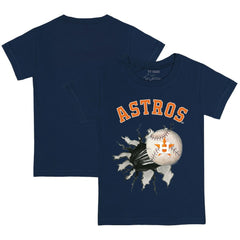 Houston Astros Tiny Turnip Youth Baseball Tear T-Shirt Navy