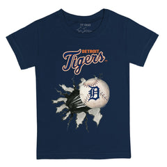 Detroit Tigers Tiny Turnip Youth Baseball Tear T-Shirt Navy