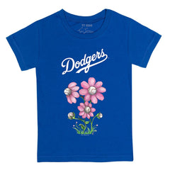 Los Angeles Dodgers Tiny Turnip Youth Blooming Baseballs T-Shirt Royal