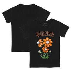 San Francisco Giants Tiny Turnip Youth Blooming Baseballs T-Shirt Black