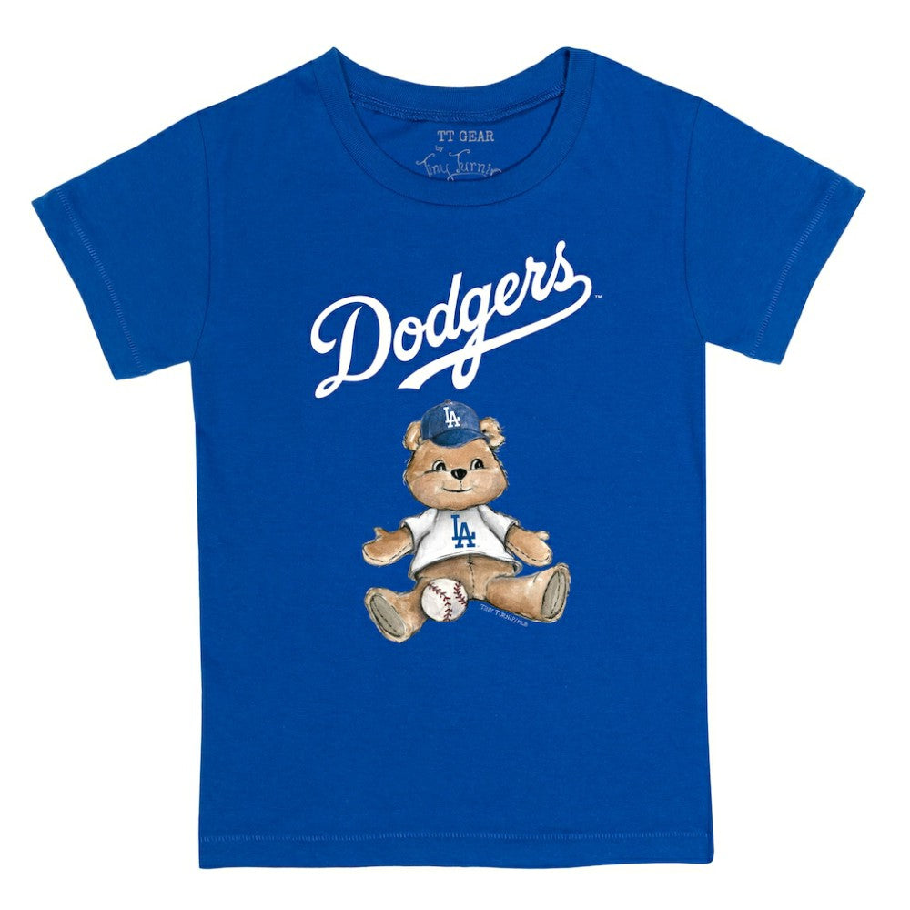 Los Angeles Dodgers Tiny Turnip Youth Teddy Boy T-Shirt Royal