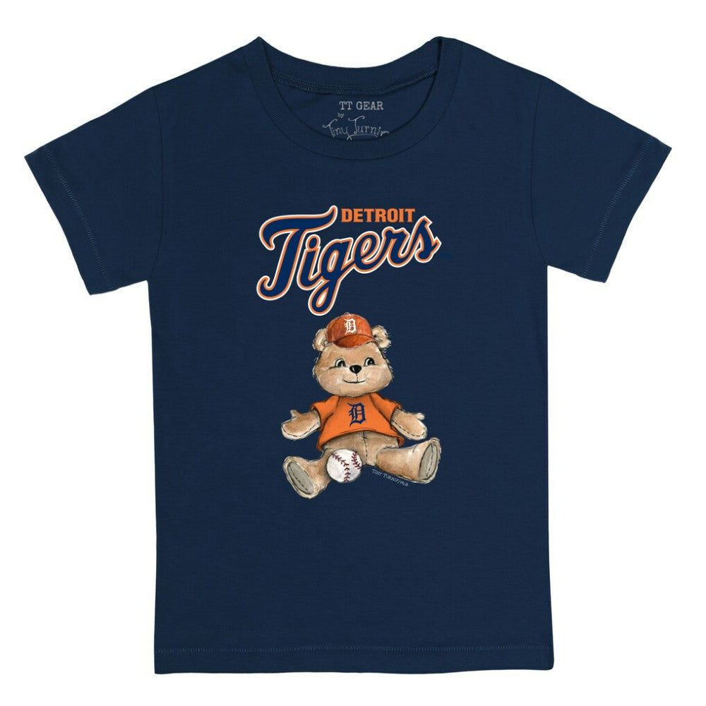 Detroit Tigers Tiny Turnip Youth Teddy Boy T-Shirt Navy