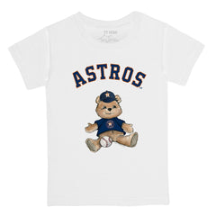 Houston Astros Tiny Turnip Youth Teddy Boy T-Shirt White