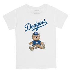 Los Angeles Dodgers Tiny Turnip Youth Teddy Boy T-Shirt White