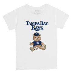 Tampa Bay Rays Tiny Turnip Youth Teddy Boy T-Shirt White