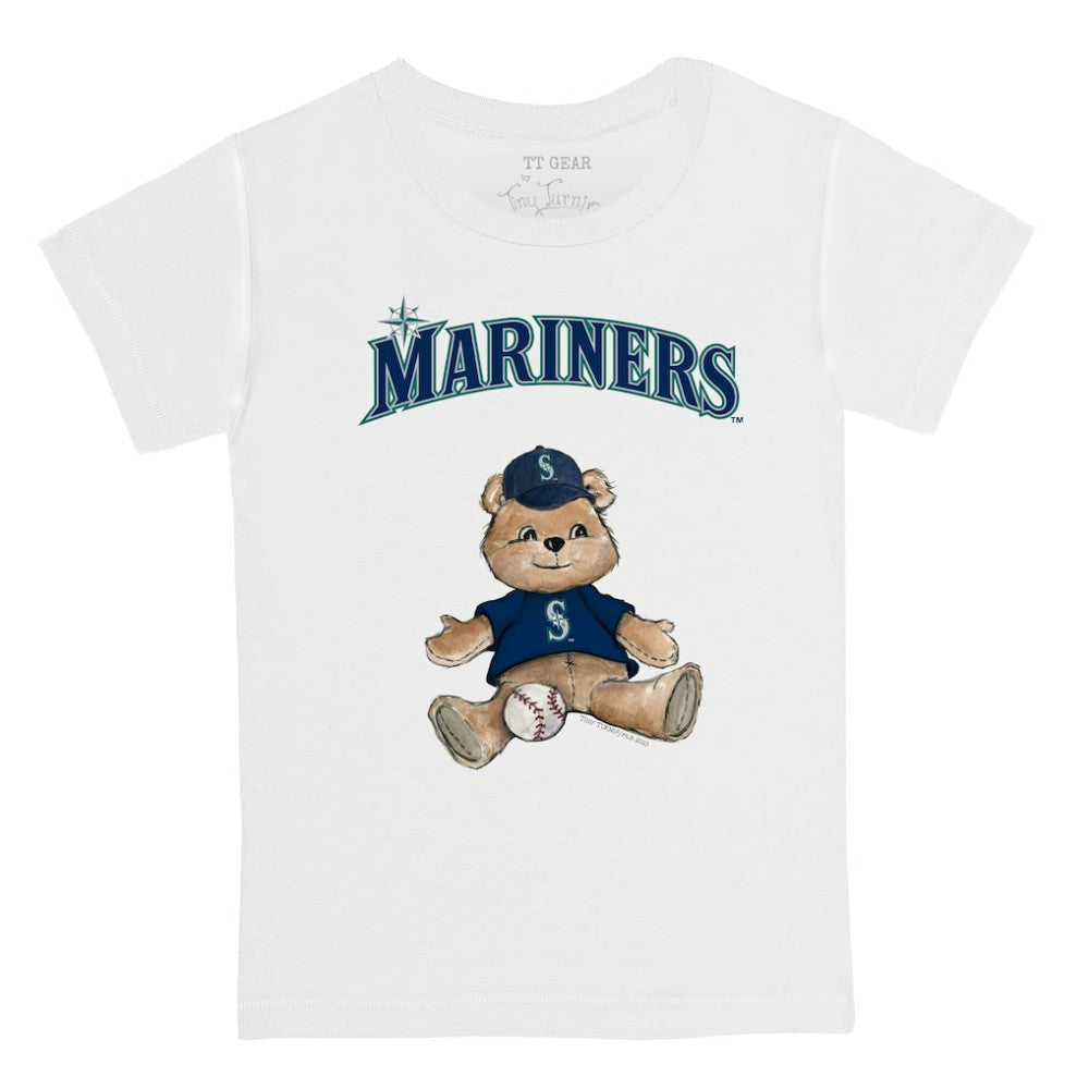 Seattle Mariners Tiny Turnip Youth Teddy Boy T-Shirt White