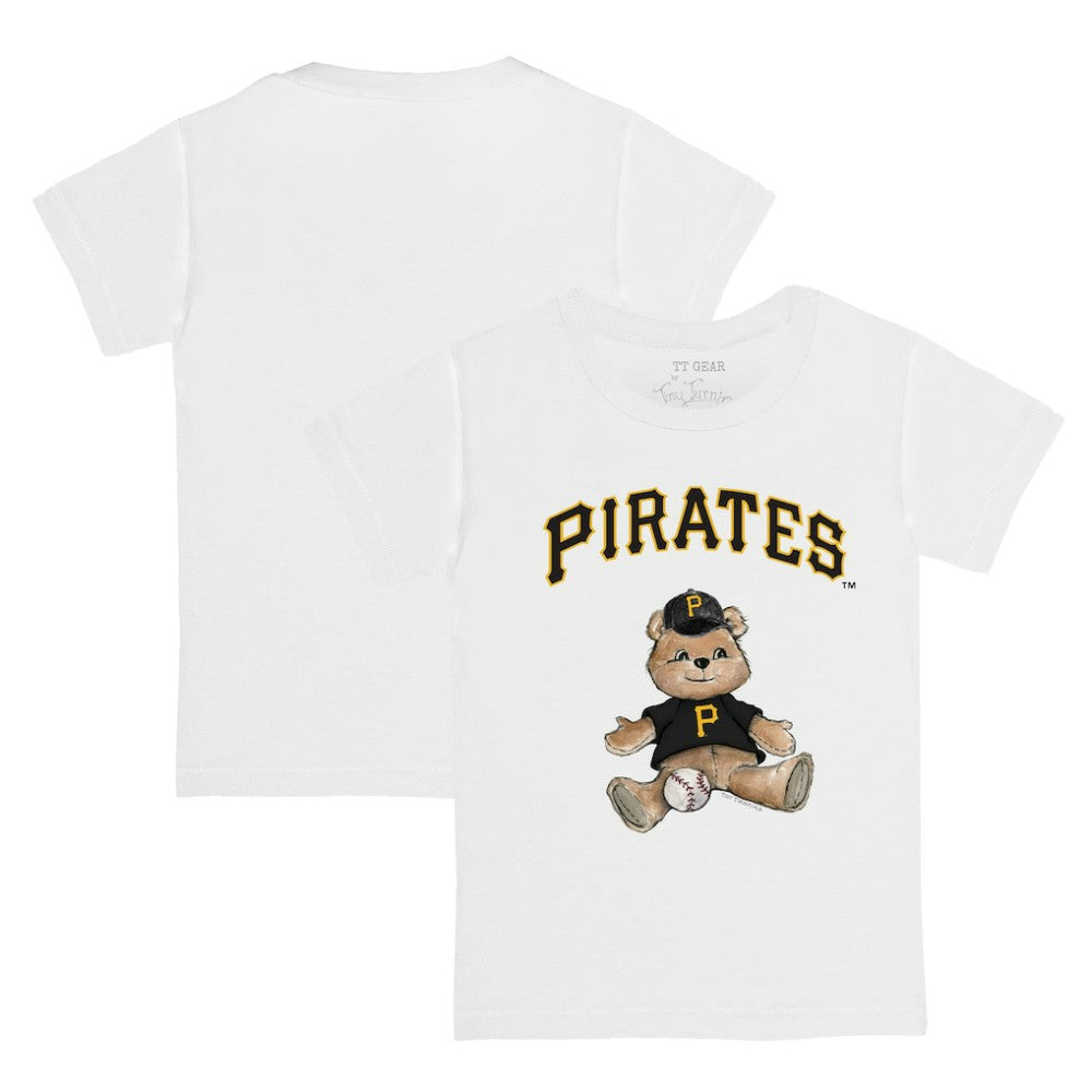 Pittsburgh Pirates Tiny Turnip Youth Teddy Boy T-Shirt White