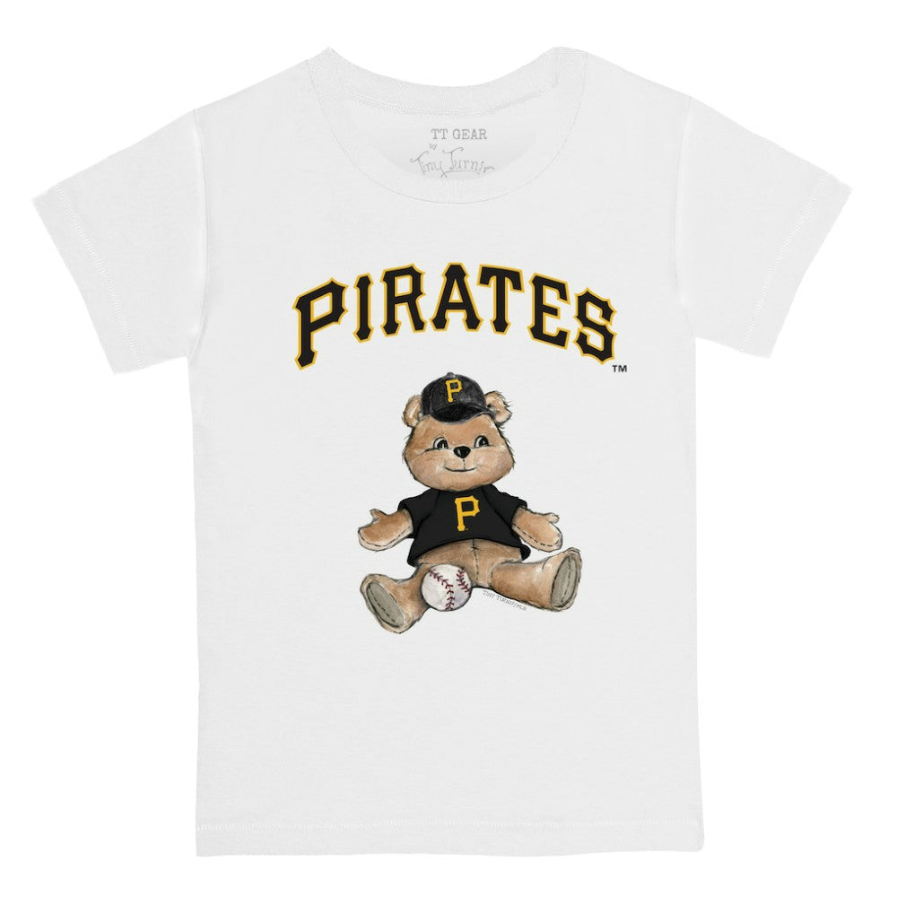 Pittsburgh Pirates Tiny Turnip Youth Teddy Boy T-Shirt White