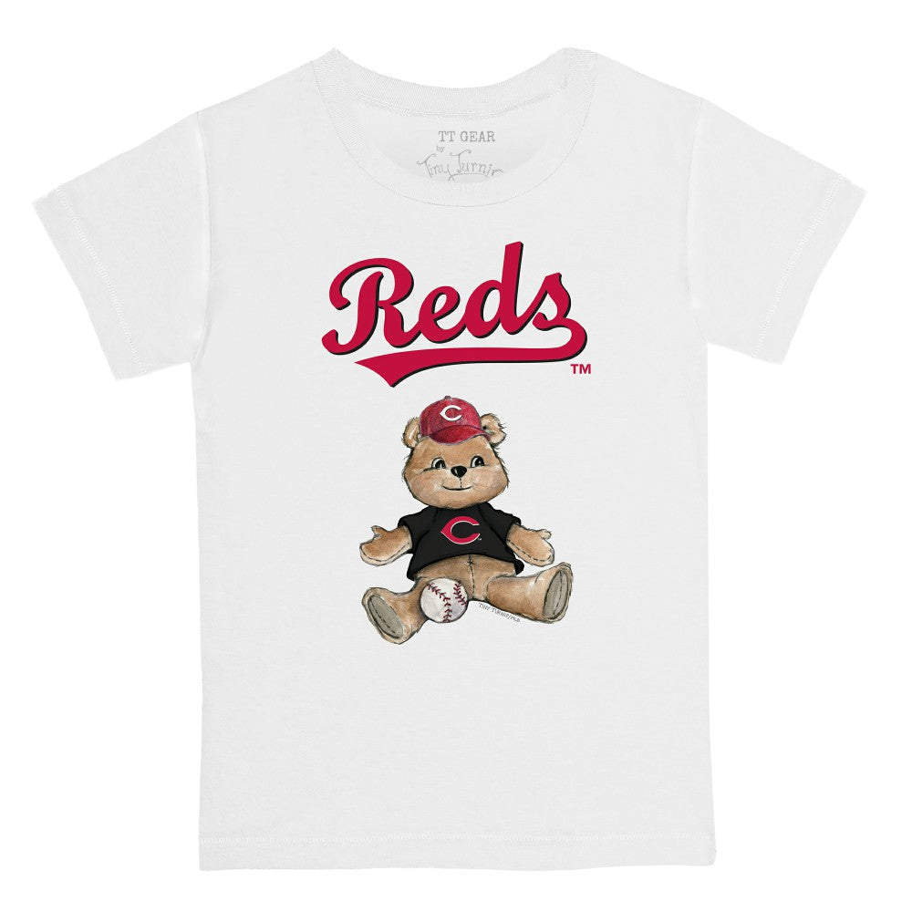 Cincinnati Reds Tiny Turnip Youth Teddy Boy T-Shirt White