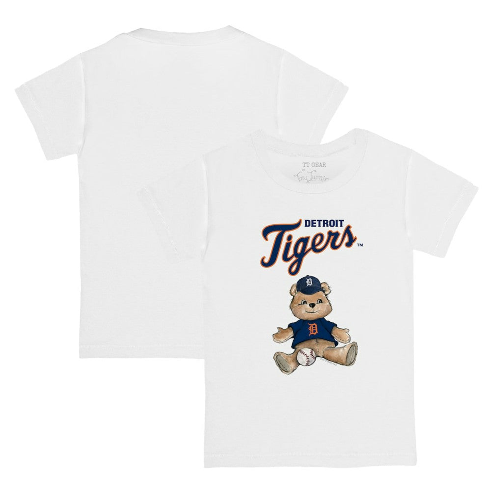 Detroit Tigers Tiny Turnip Youth Teddy Boy T-Shirt White