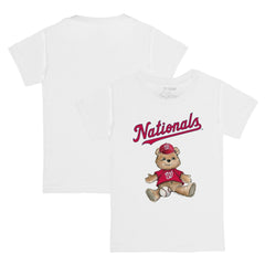 Washington Nationals Tiny Turnip Youth Teddy Boy T-Shirt White